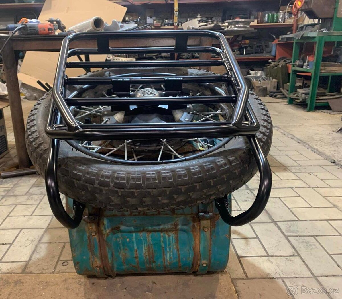 Ochranný rám motoru nosič držák kulometu K750 M72 MB750 - 3