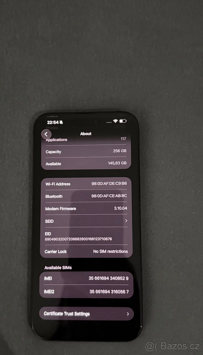 Prodám Apple IPhone 15 pro max s pamětí 256 GB černý titan - 3