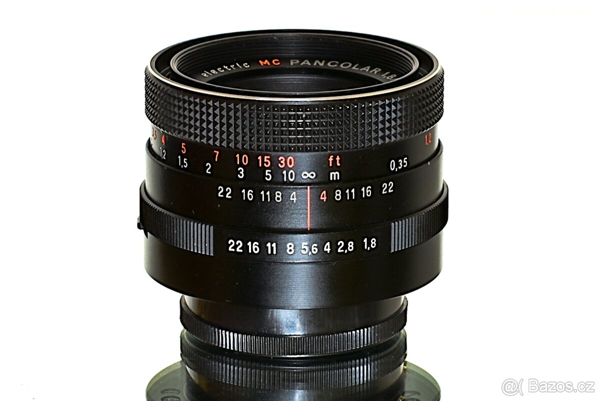 CZJ Pancolar RED MC 1,8/50mm M42 6-pyramid TOP STAV - 3