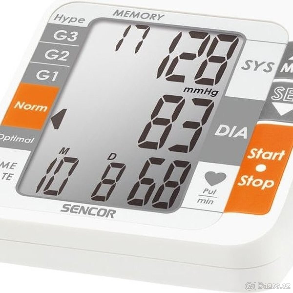 Nový nepoužitý digitální tlakoměr Sencor s velkým displejem - 3