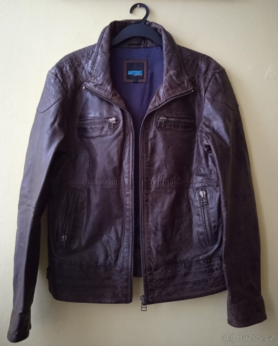 Pánská kožená bunda, velikost L - 3