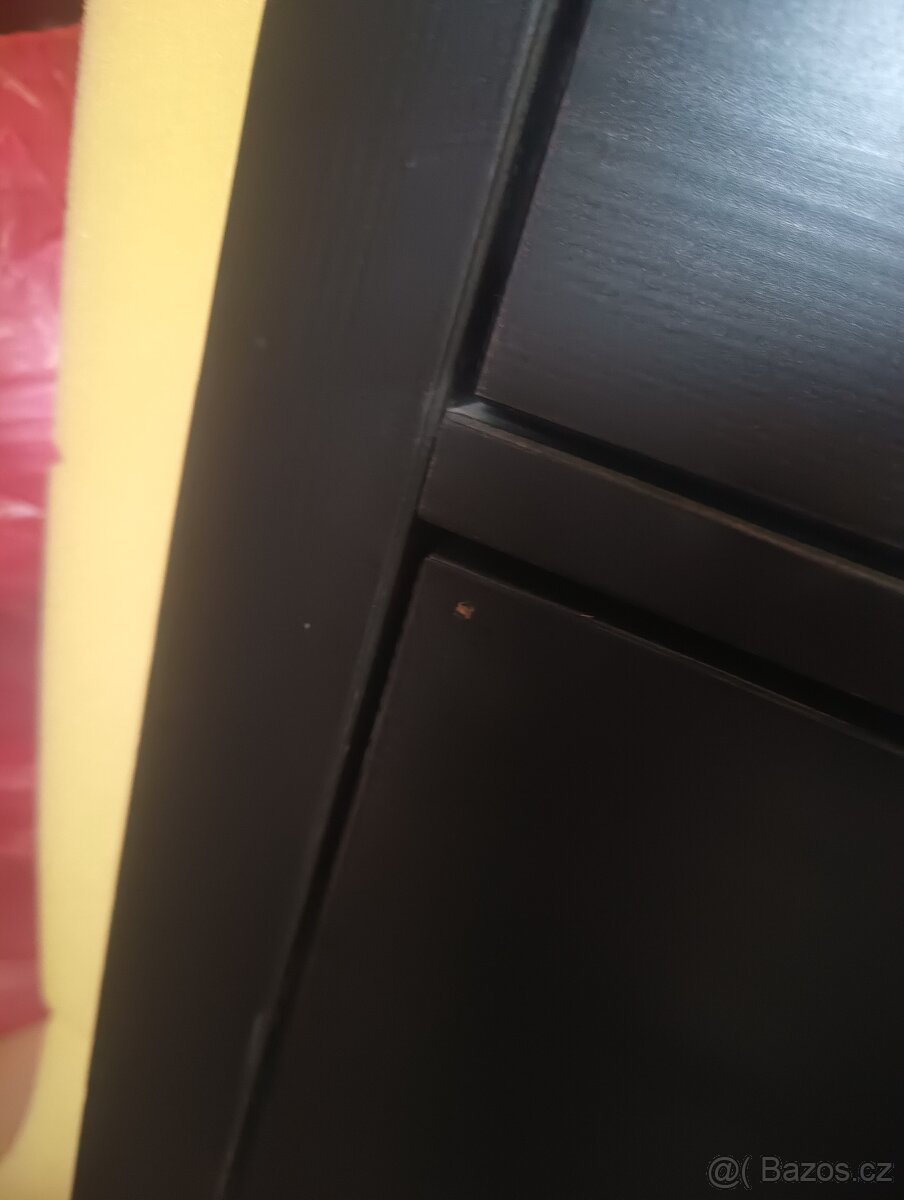 Komoda Hemnes černohnědé mořidlo 108x96 cm - 3