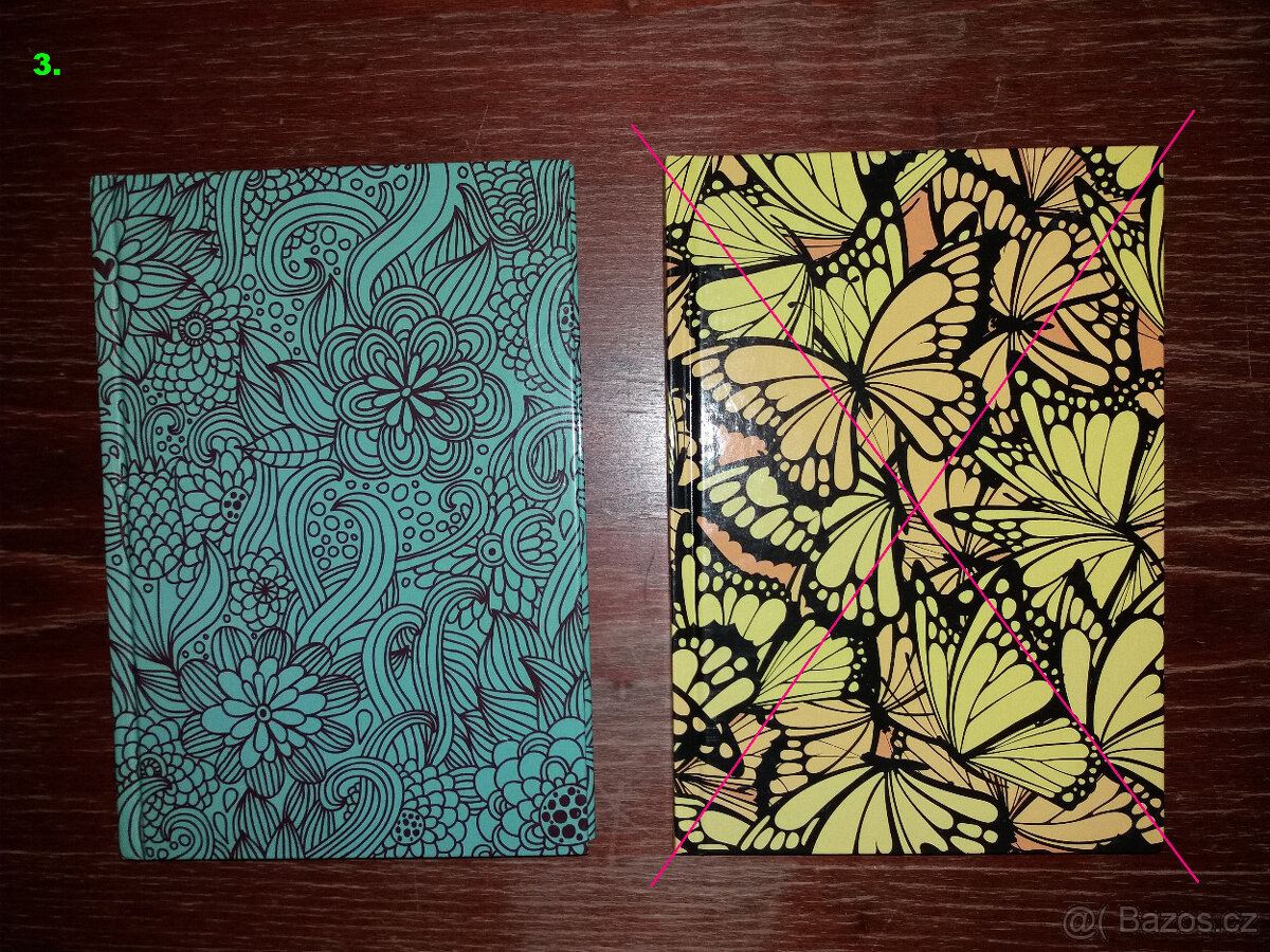 Záznamní kniha/sešit, školní potřeby, desky na sešity a jiné - 3