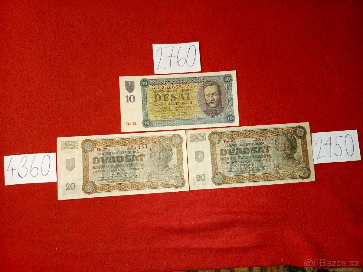 Slovenská bankovky - 3