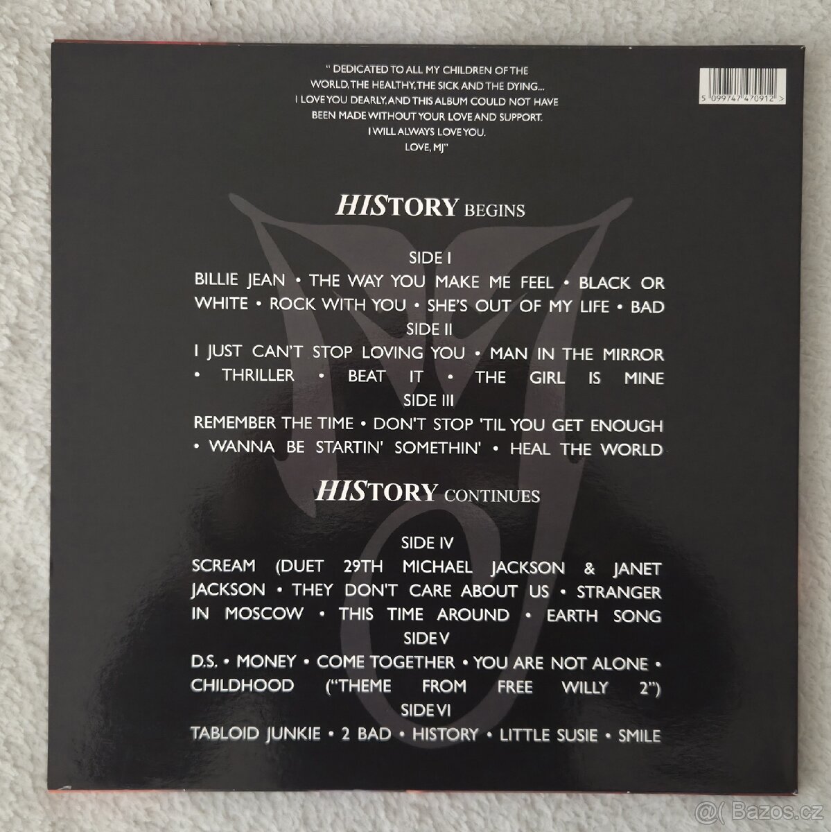 Michael Jackson - HIStory 3LP - 3