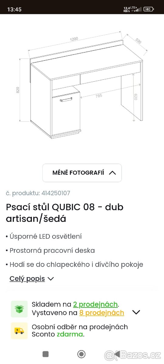 Sestava nábytku do dětského pokoje Qubic - 3