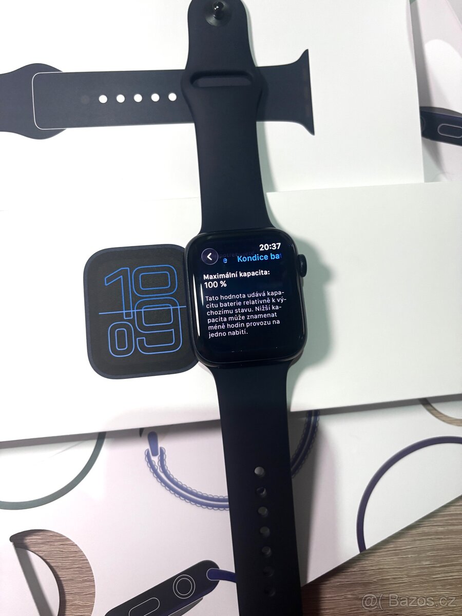 Apple watch SE 3 44mm cellular - 100% baterie, záruka - 3