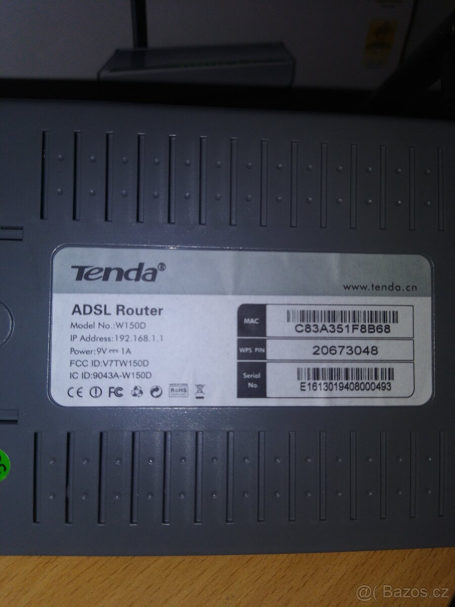 Modem Tenda W150D , Adsl2+ - 3