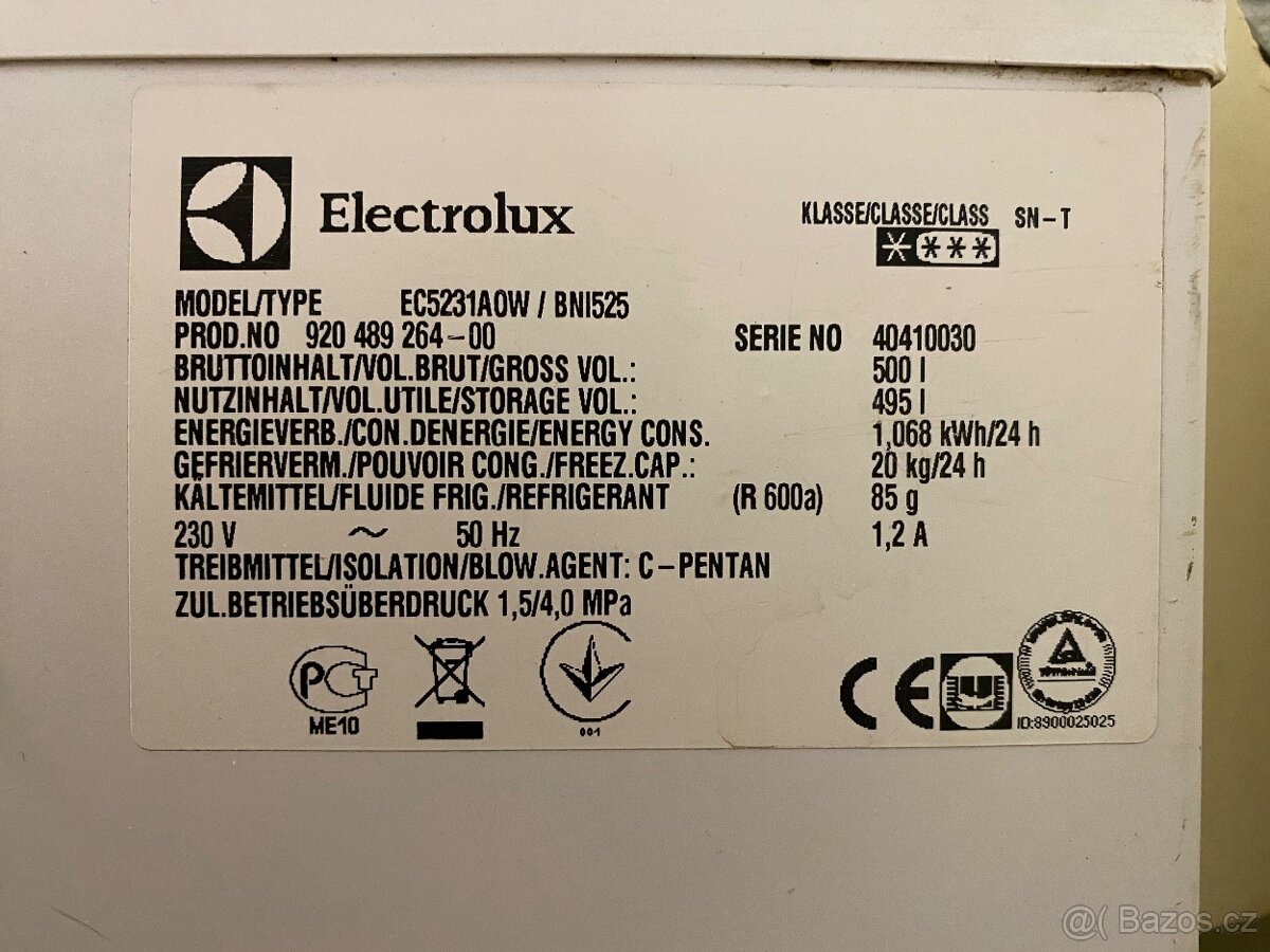 Prodám pultový mrazák Electrolux 500 l - 3