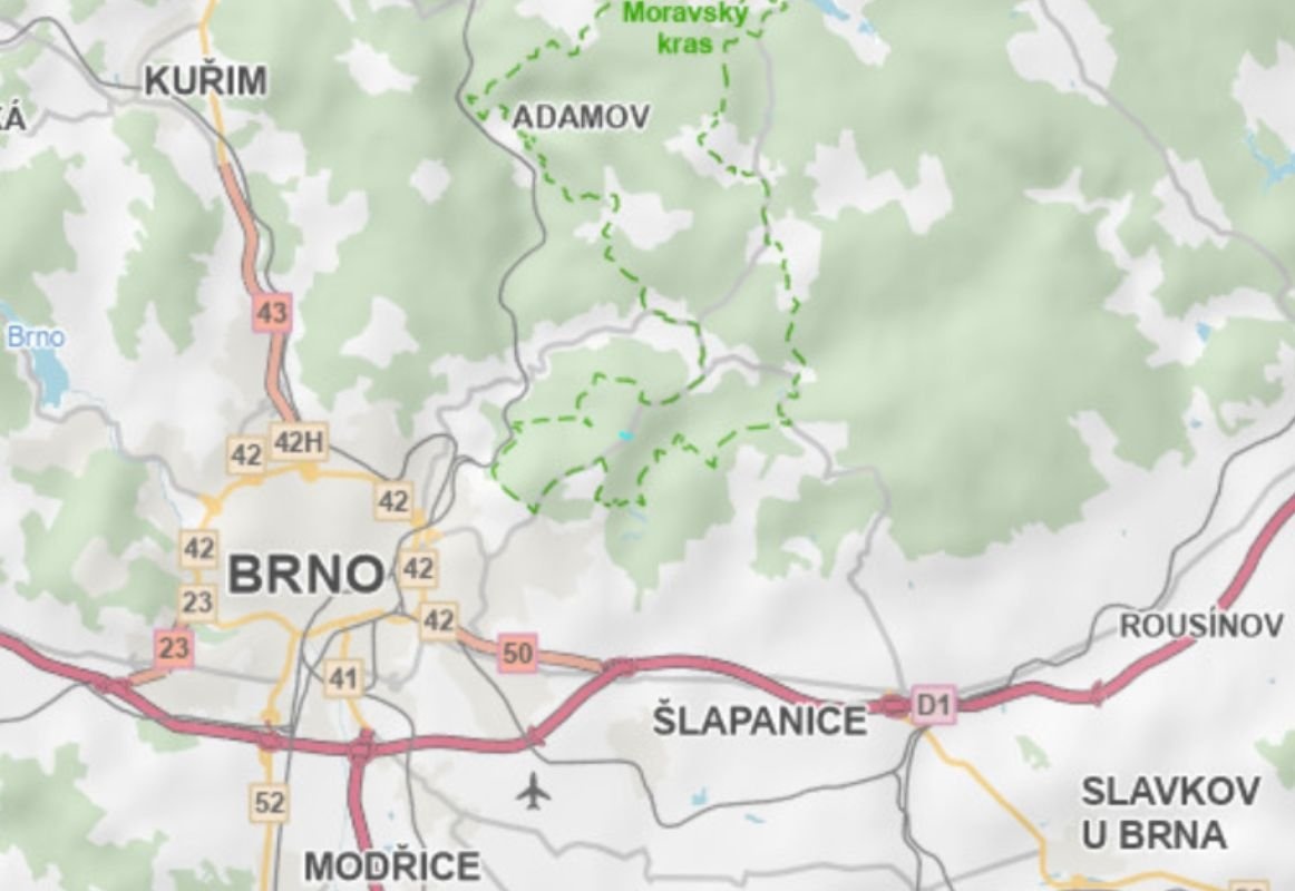 Prodej podílu 1/2 lesa 8 008 m², Brno - 3