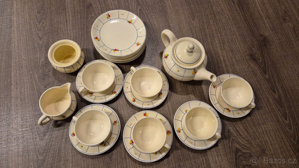 Starožitný čajový servis DITMAR URBACH - 3