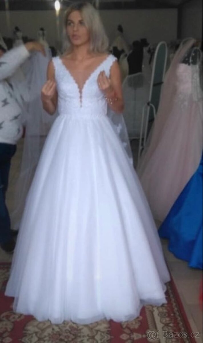 Svatební šaty M - 3