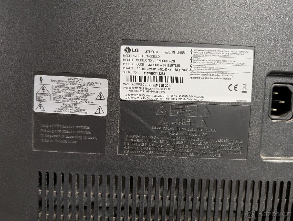 Televize LG 37" LCD - 3