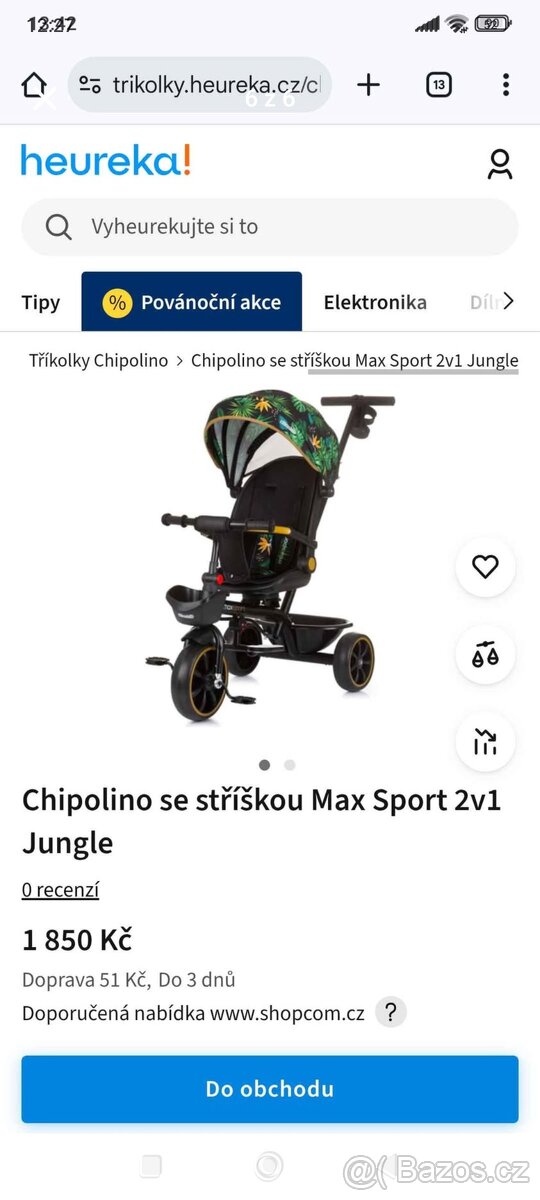 Tříkolka na tyči Chipolino - 3