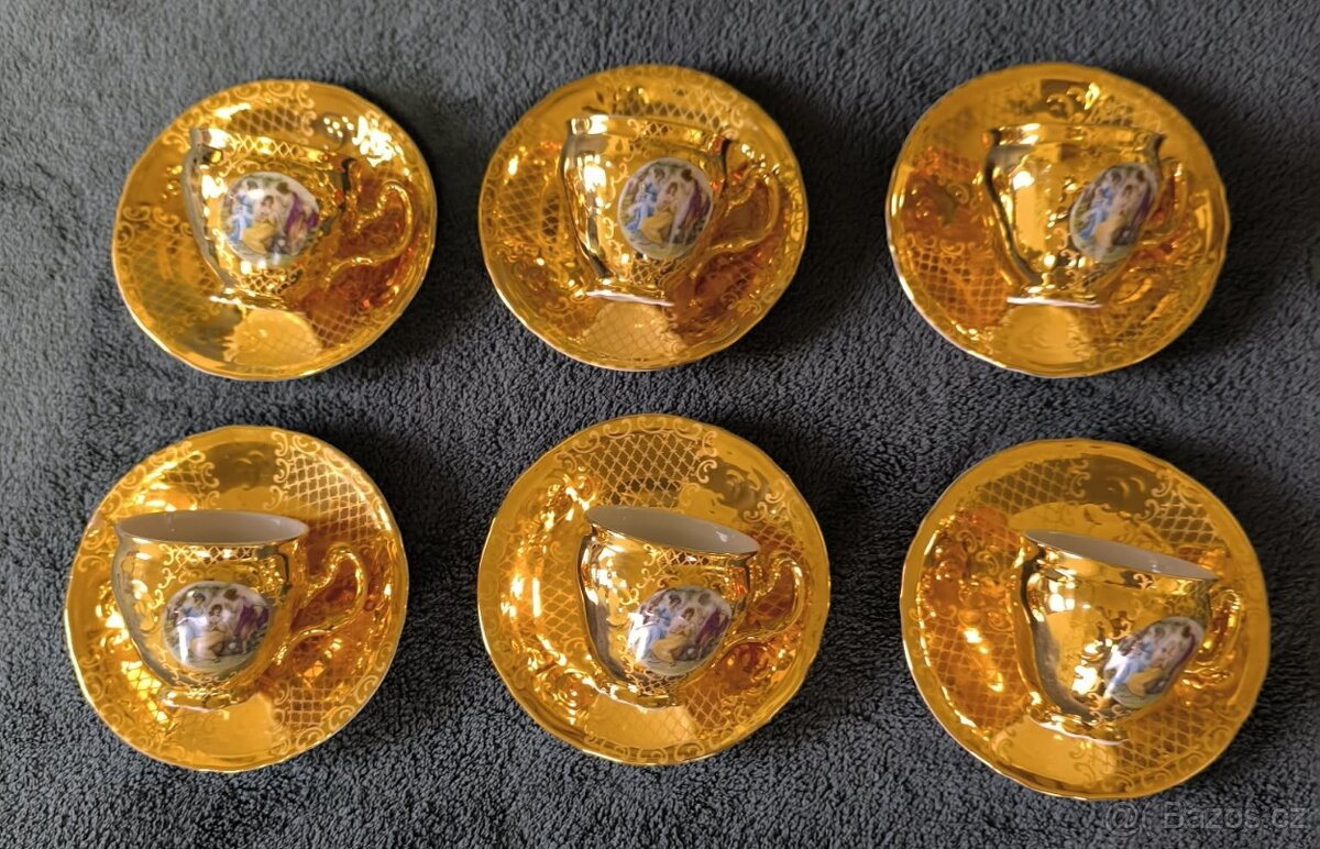 porcelánový kávový servis - 3