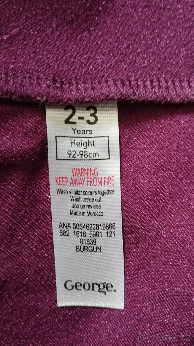 Šaty George 2-3 r. - 3