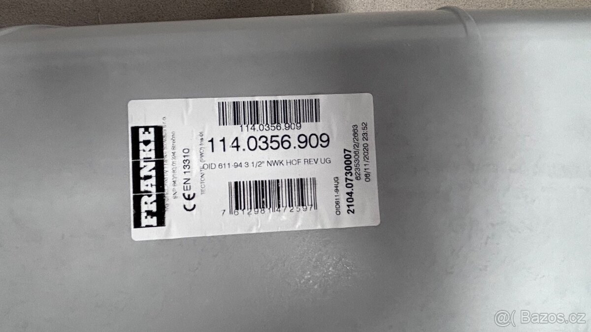 Franke Tectonite dřez OID 611, šedý, nový, nepoužitý - 3