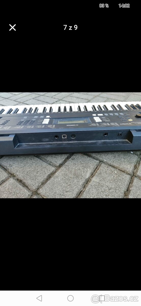 YAMAHA psr e343+stojan+nová,kož.stolička+čs.návcd - 3