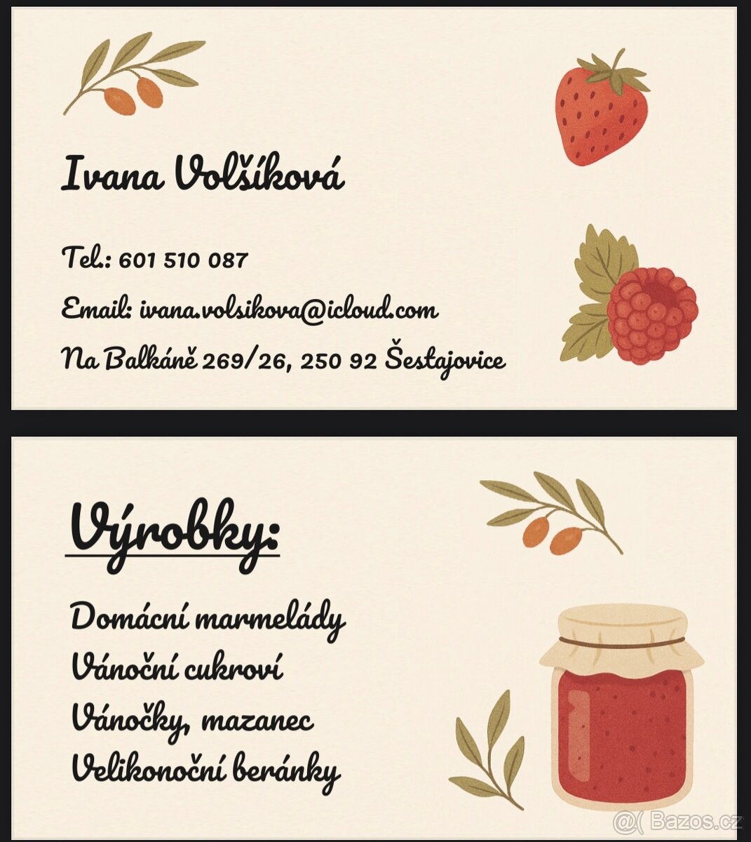 domácí marmelády ze 100% ovoce z naší zahrádky - 3