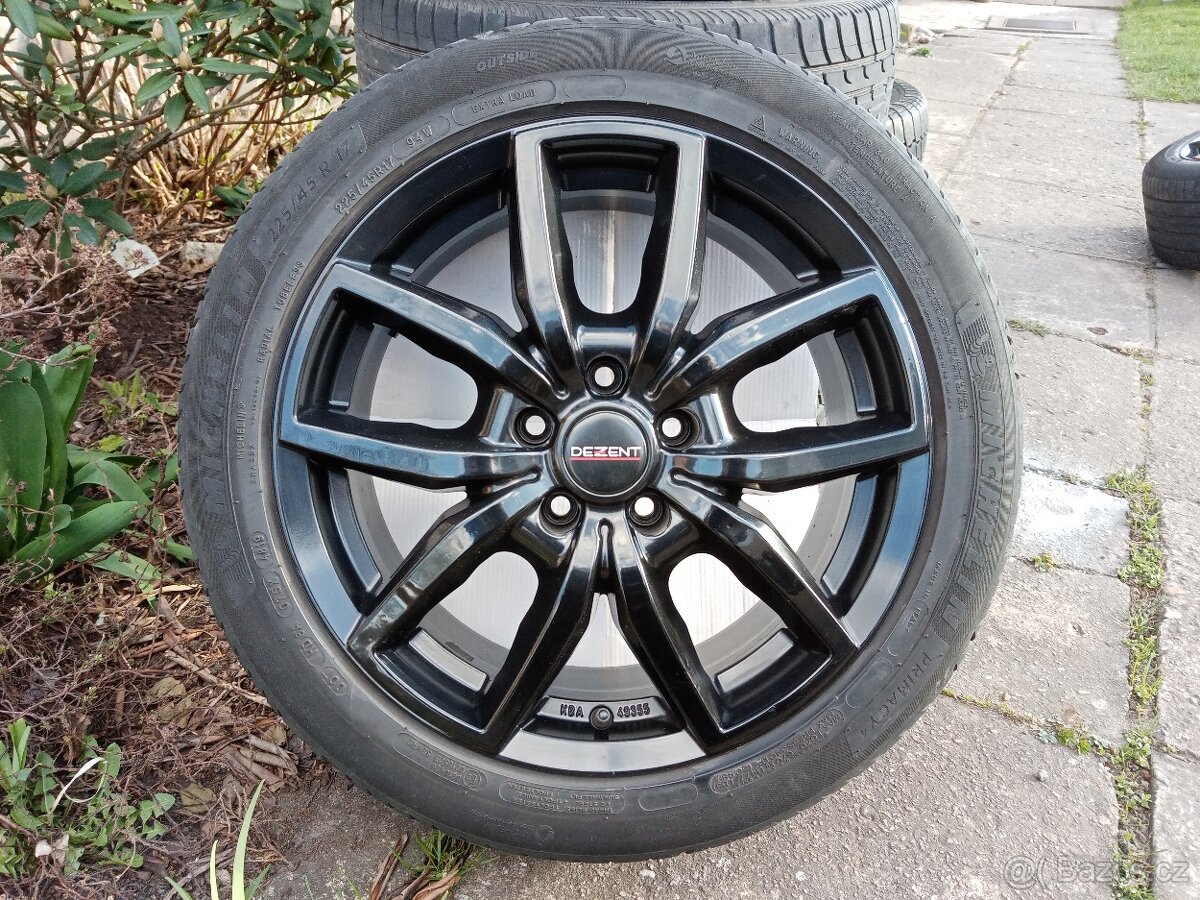 Obutá Alu kola 17ky 5x112 ŠKODA AUDI VW MERCEDES SEAT BMW - 3