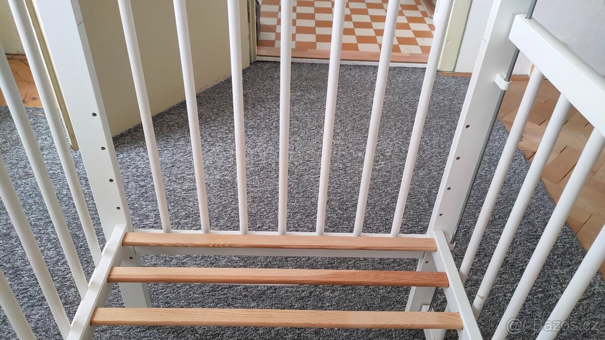 Dětská postýlka-bílá 120 x 60 cm, s matrací - 3