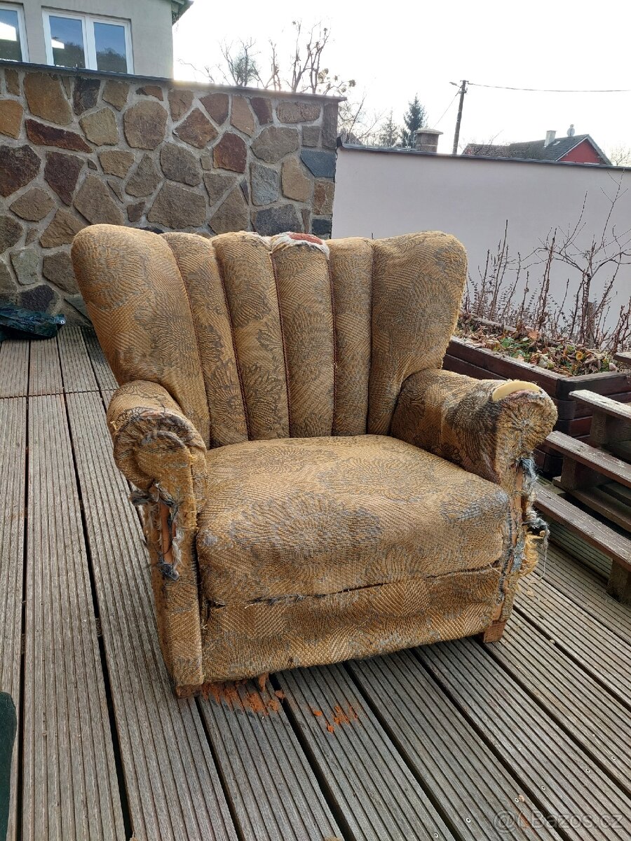 Klubové křeslo Halabala - 3