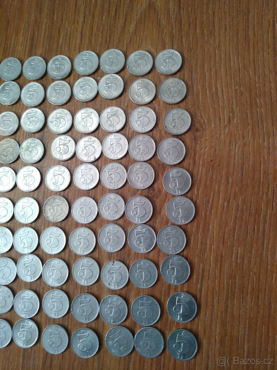 Mince 5 haléřů rok 1978,1979 - 3
