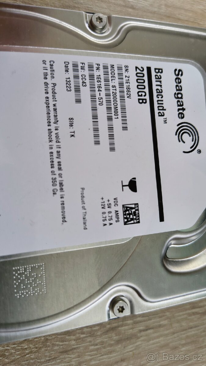 HDD 3,5", Seagate Barracuda 2 TB, Hard disk 2000 GB - 3