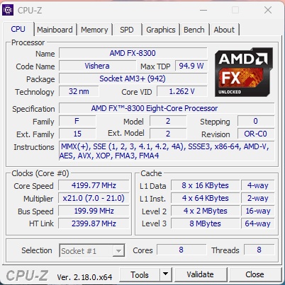 AMD FX-8300 8-core (AM3+) - 3