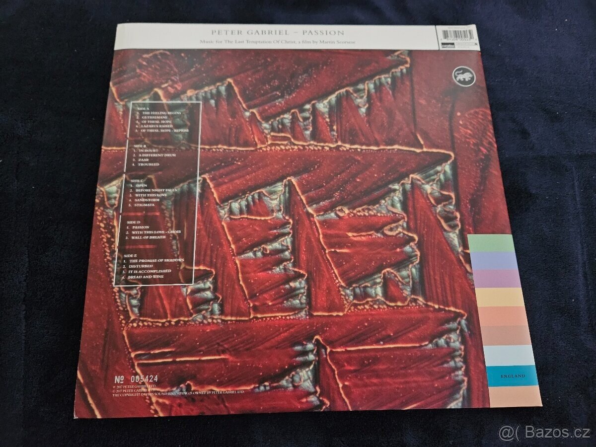 3LP Peter Gabriel - Passion (2017) - 3
