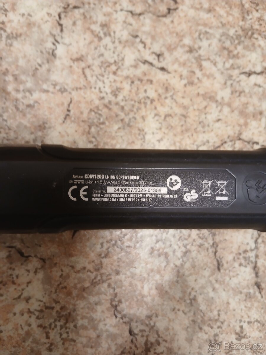 Elektrický aku šroubovák Ferm - 3