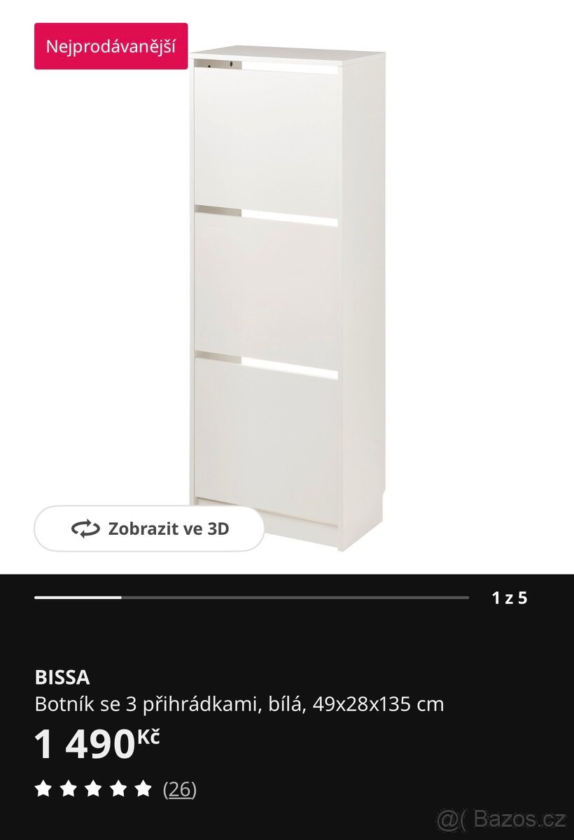 Botník IKEA BISSA - 3