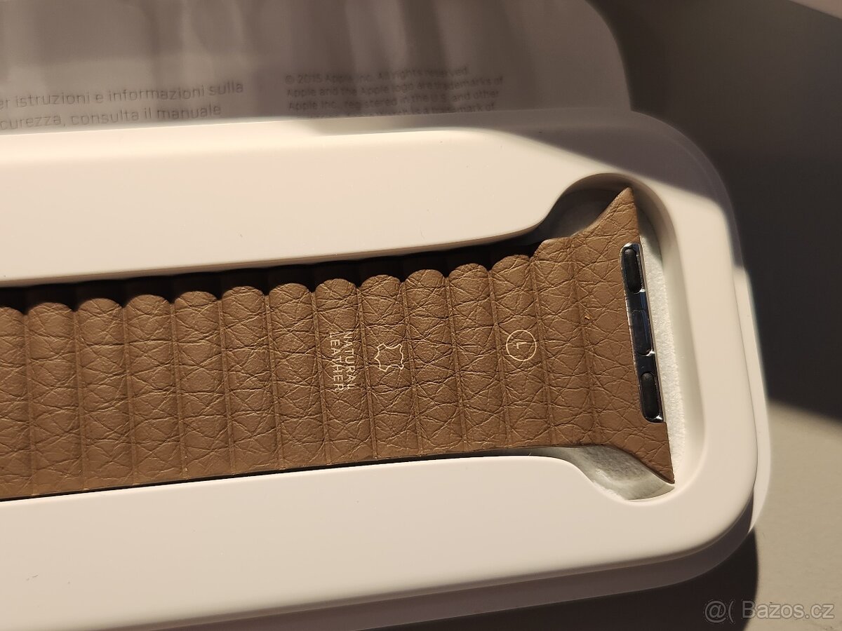 Kožený řemínek Apple Watch Leather loop hnědý - 3