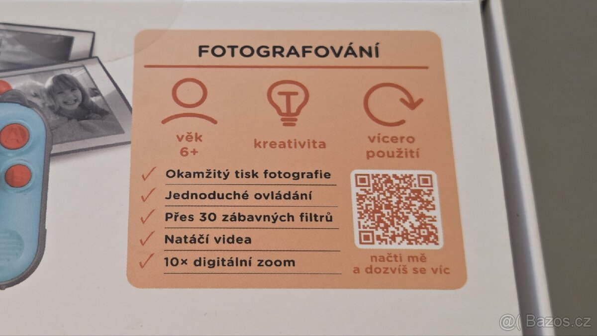 Dětský foťák s termotiskem modrý - 3