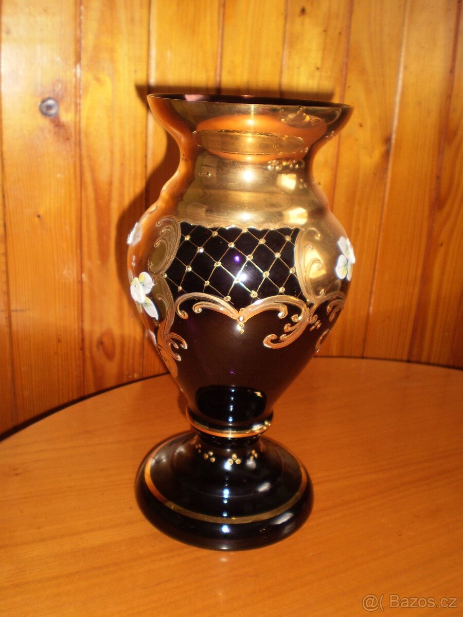 novoborské sklo - bohatě zdobené - 3 kusy ++NOV++ - 3