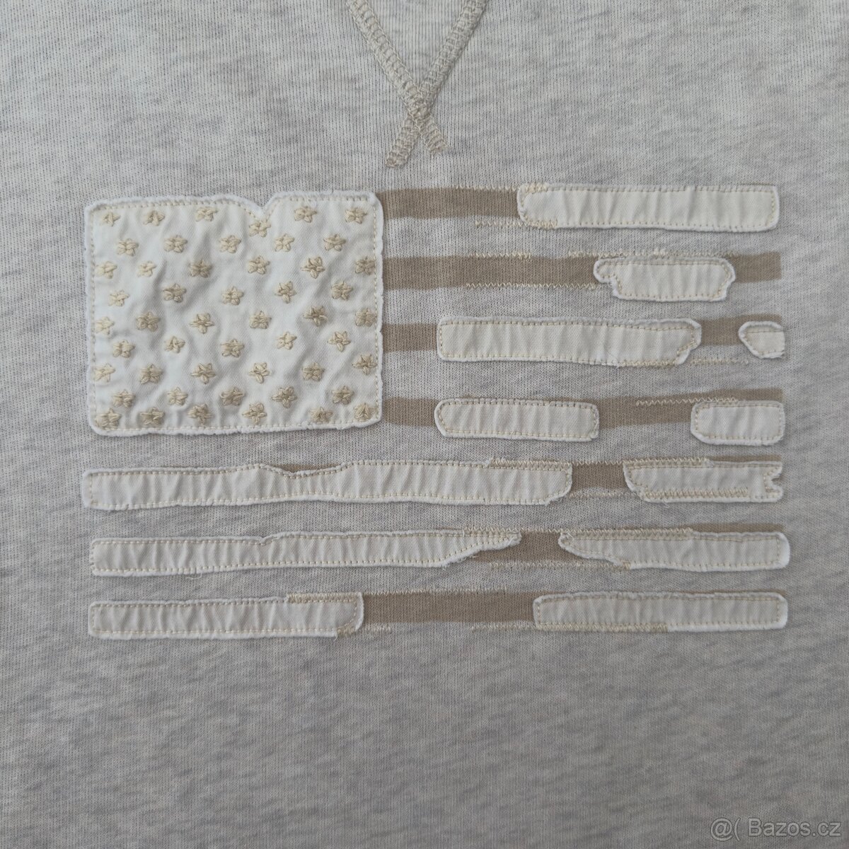 Ralph Lauren Polo krémová mikina s vlajkou USA | vel. M - 3