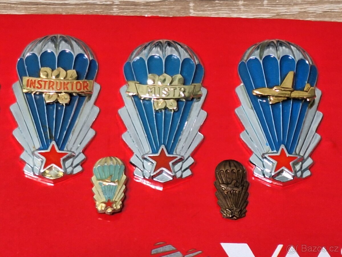 Výsadkářské odznaky - sada - 3