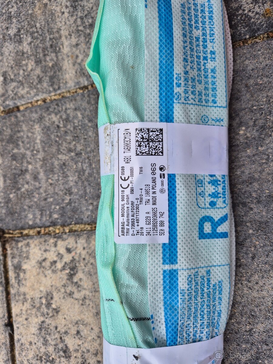 Škoda octavia 3 III stropní airbag - 3