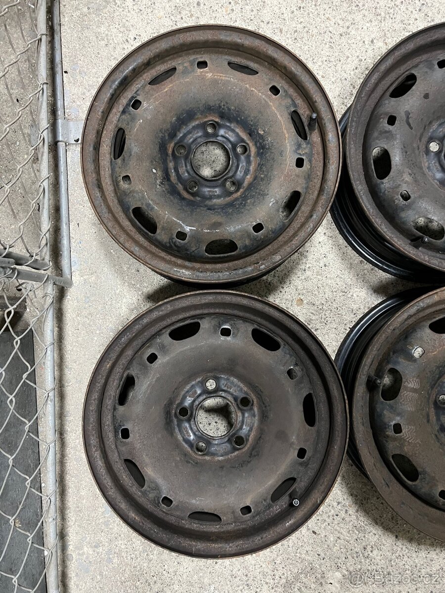 Plechové disky VW 5x100 R14" - 3