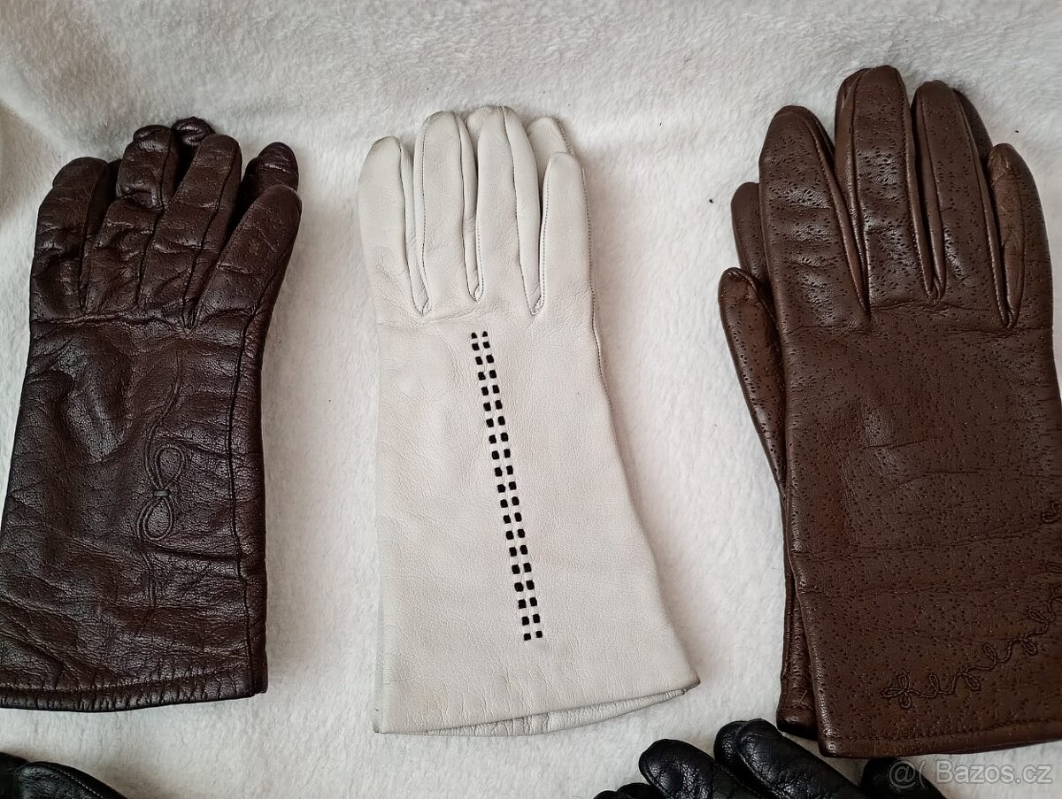 damské kožené rukavice - 3