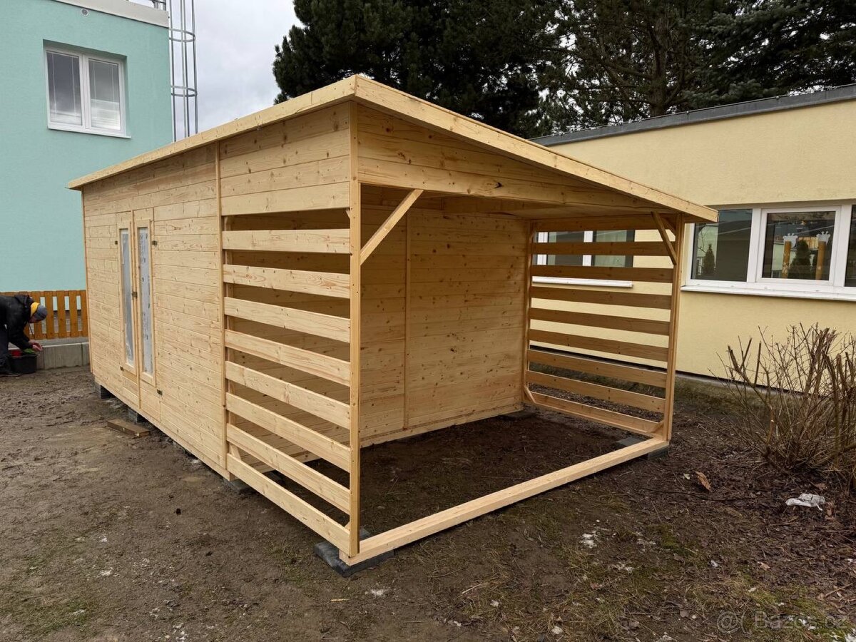 Zahradní domek LOT s dřevníkem - 3