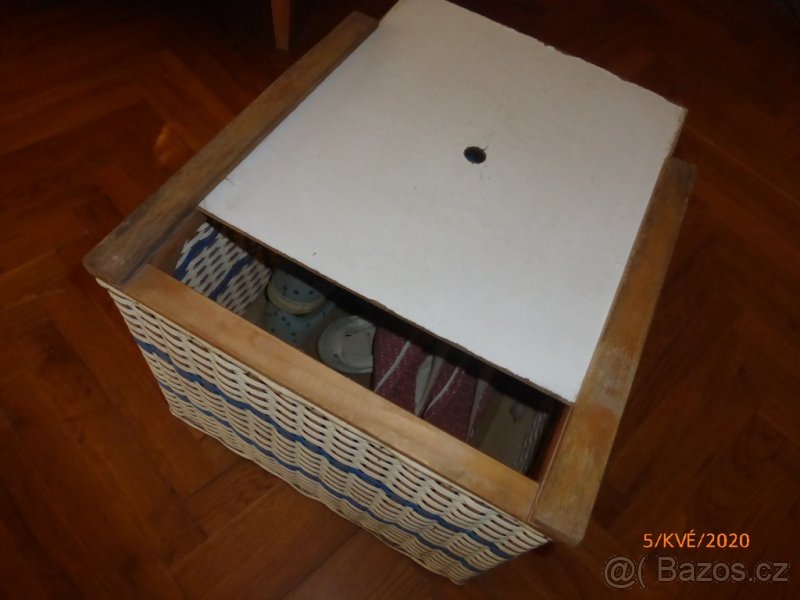 BUŽÍRKOVÝ KOŠ, RETRO lyže, RÁDIO , RETRO skříň - 3