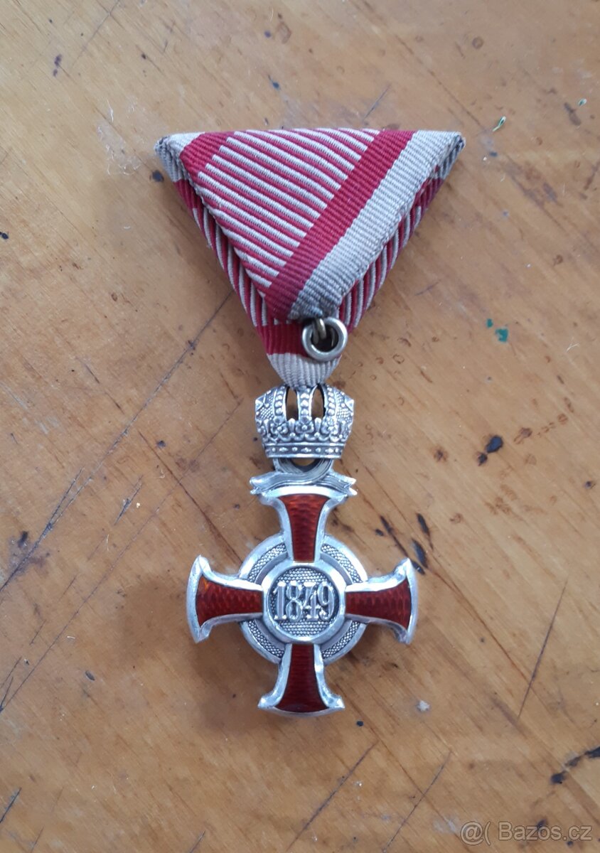 Stříbrný záslužný kříž FJI (č.2),Rakousko Uhersko - 3