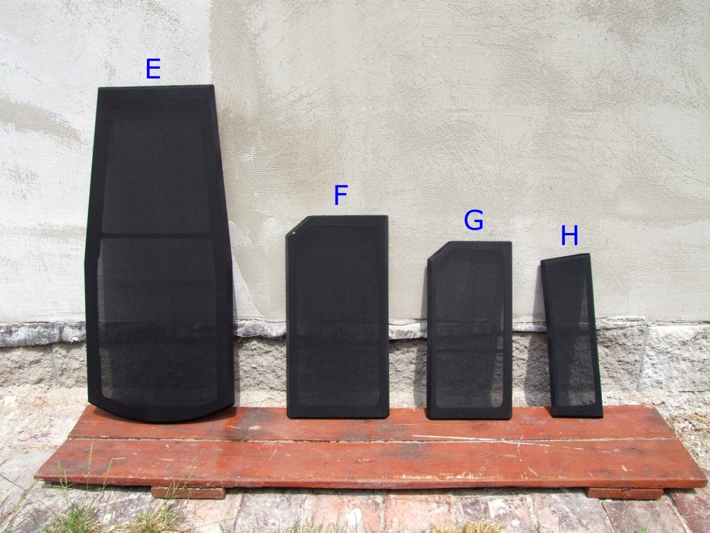 Mřížky k reprosoustavám TVM ARS, cena za vše 490Kč - 3