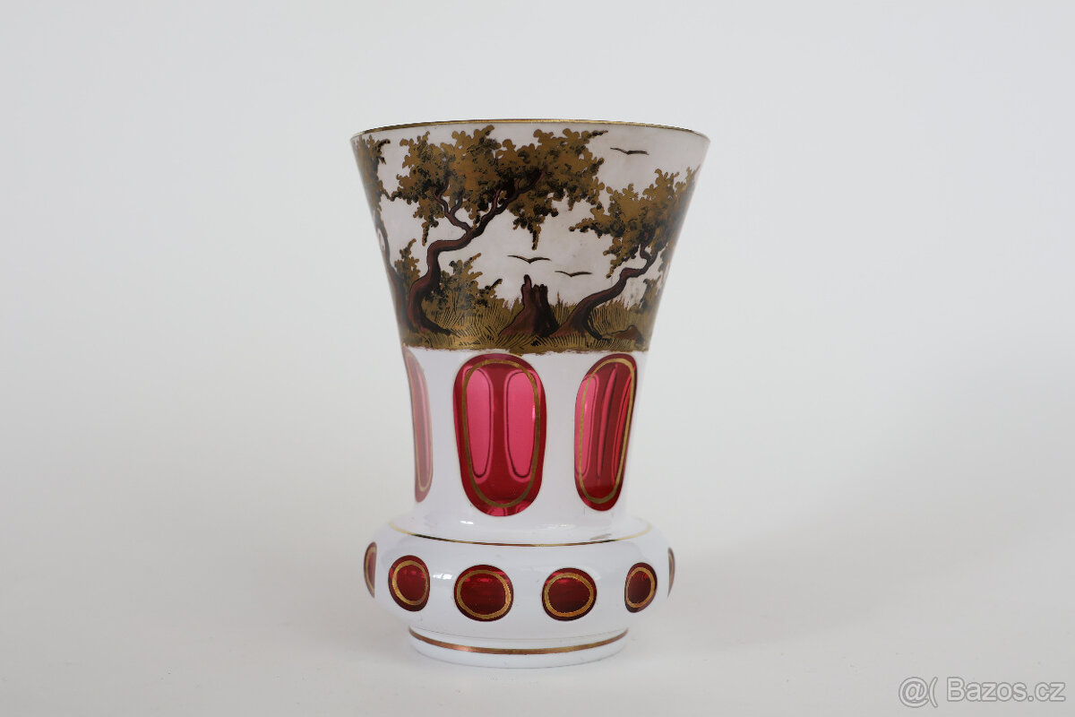 Váza přejímané sklo Wolfgang Berndt Nový Bor - 3