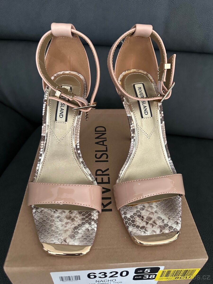 Sandály na podpatku River Island vel. 38 - 3