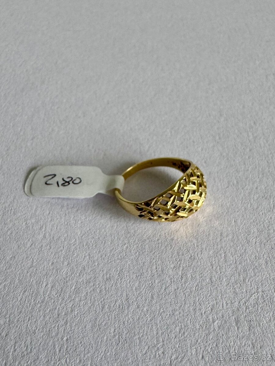 Zlatý prsten 14K, 2,80 g, vel.54 - 3