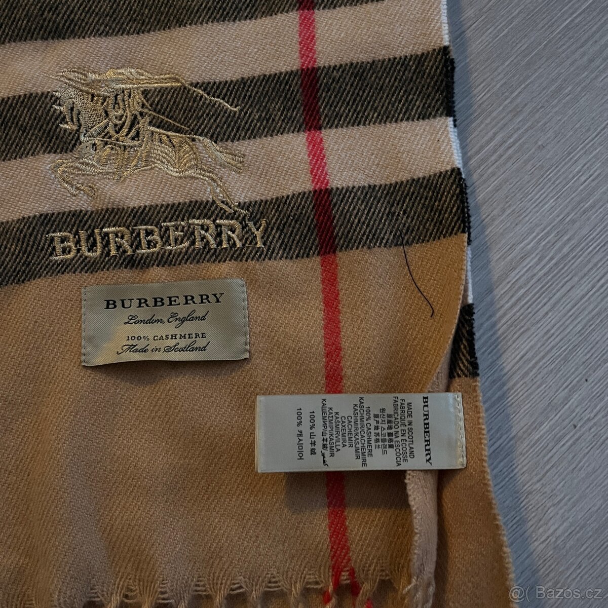 Šála Burberry Béžový - 3