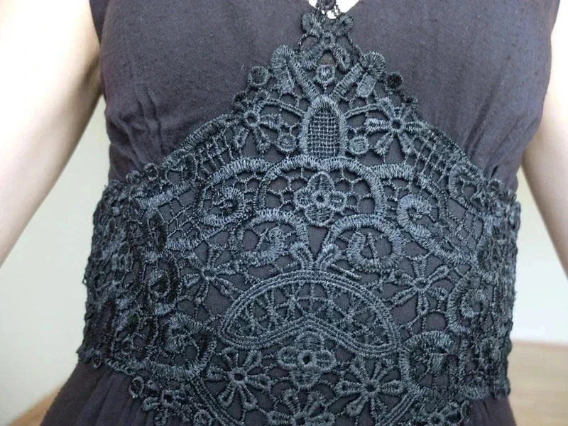 Dlouhé černé šaty - 3