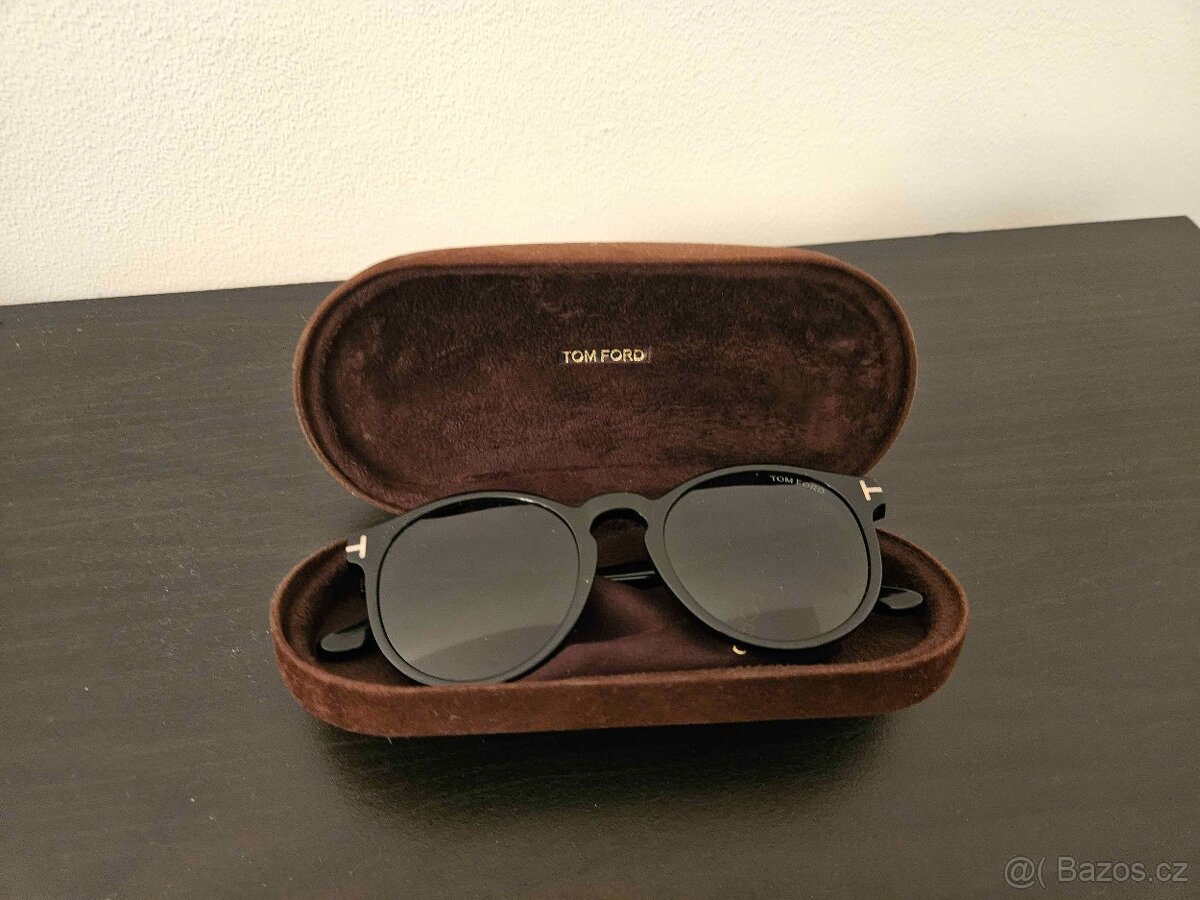 Tom Ford sluneční brýle black – TOP stav, krabička - 3